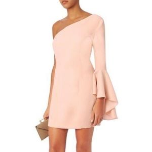Intermix Aleen Blush/Nude one shoulder dress NWT!